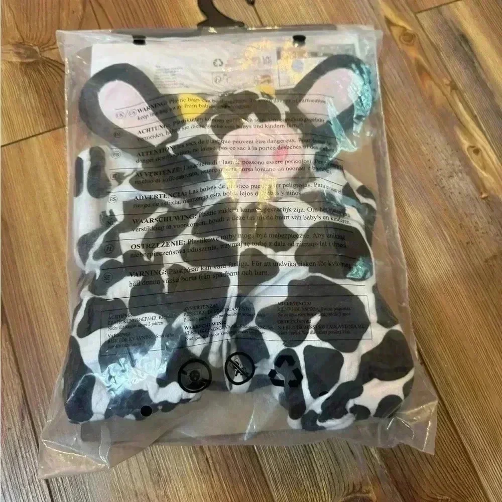 New Spooktacular Creations Pet Costume Dog Milk Cow Costume Size M - Picture 4 of 9